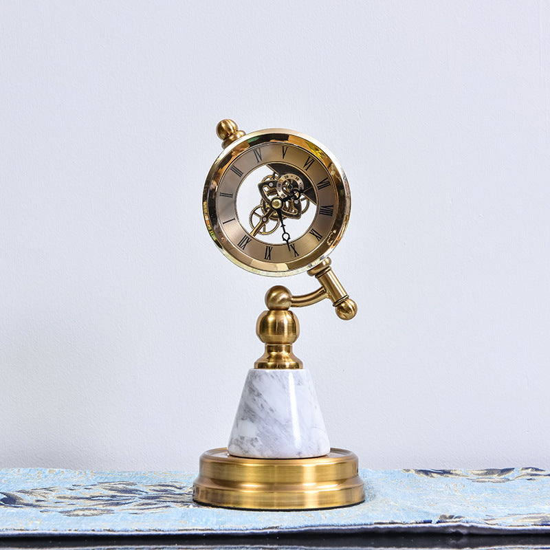 Home Furnishings Office Exhibition Hall Metal Handicraft Triangle Clock