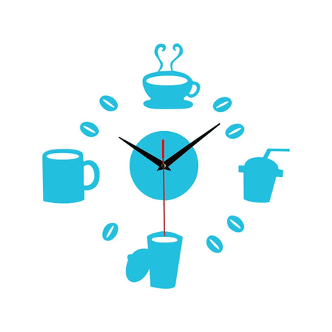 Home 3D Mirror Wall Clock