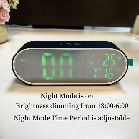 Rechargeable Digital Alarm Clock