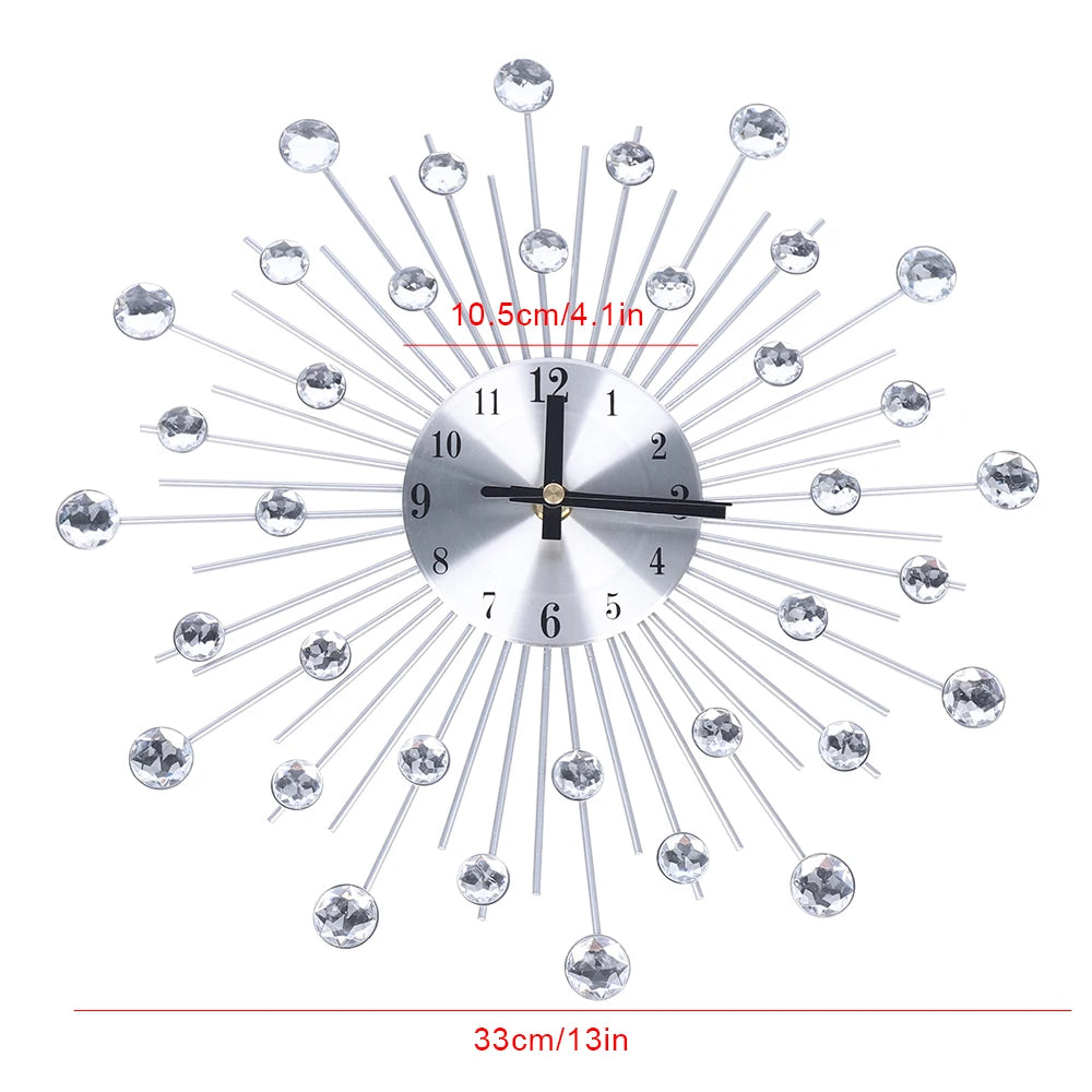 Silver Color Wall Clock