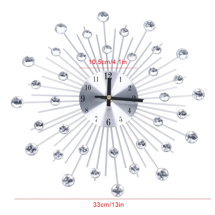 Silver Color Wall Clock