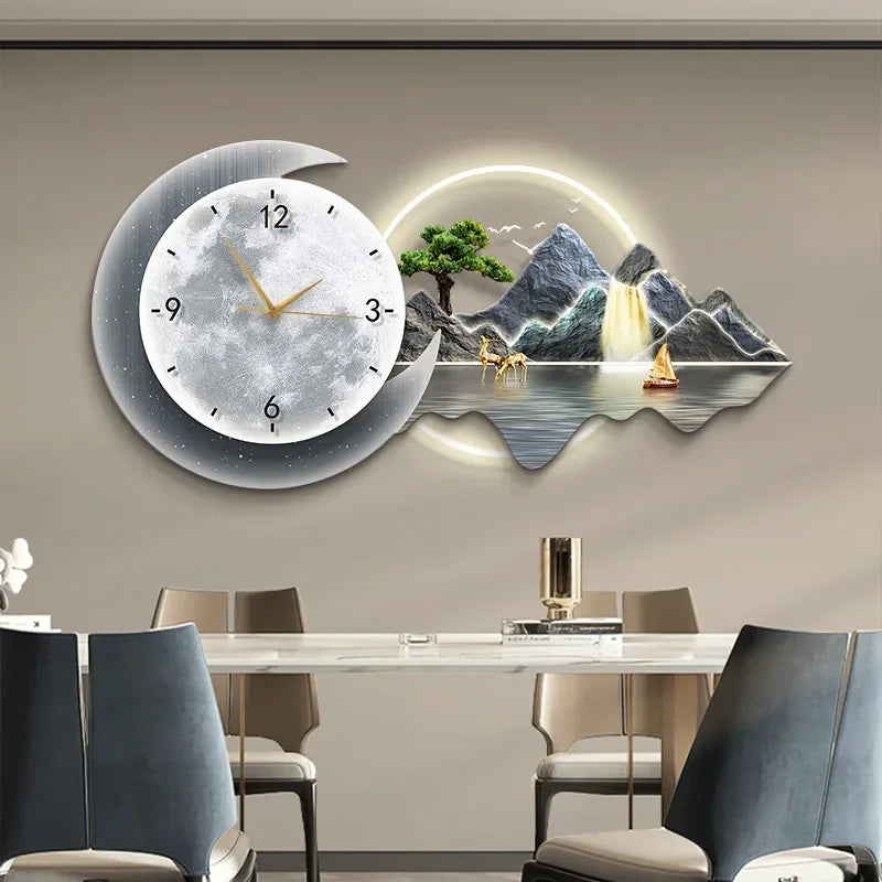 Restaurant Decoration Painting Clock