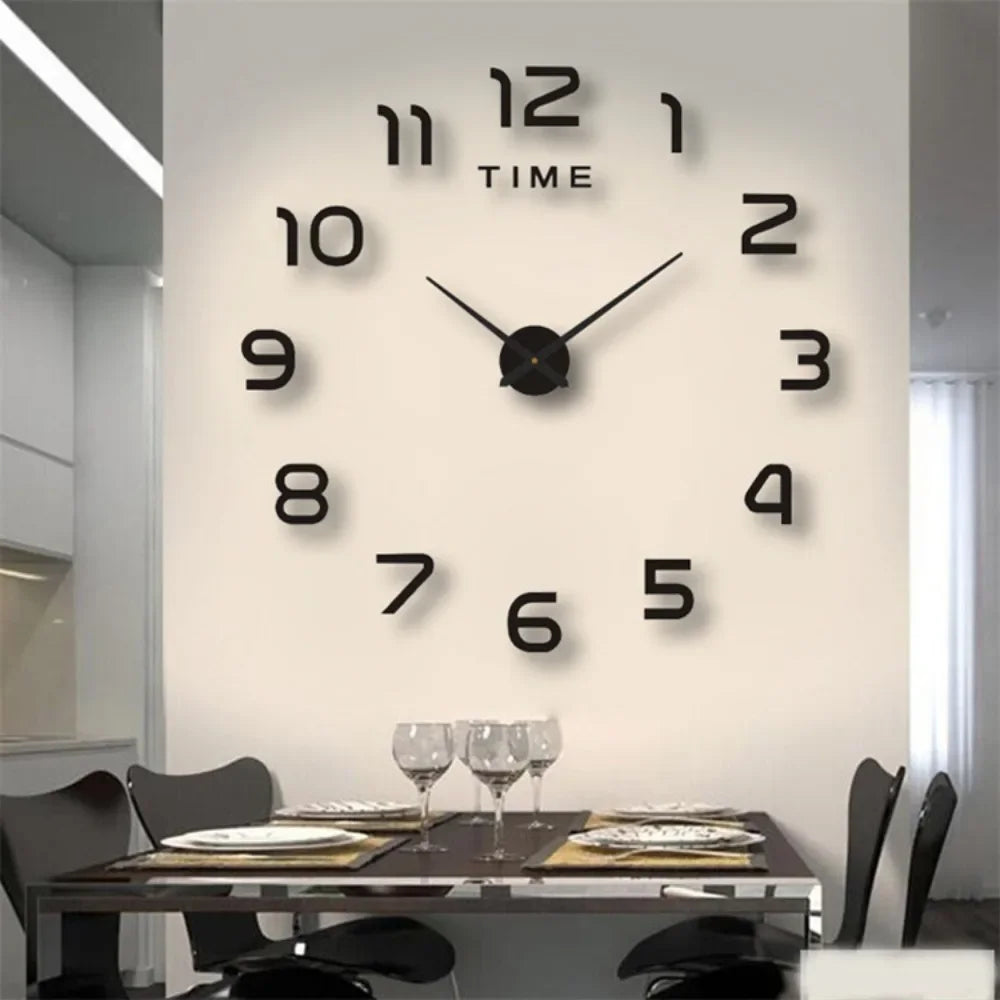 Three-dimensional Decoration Punch-free Restaurant Clock