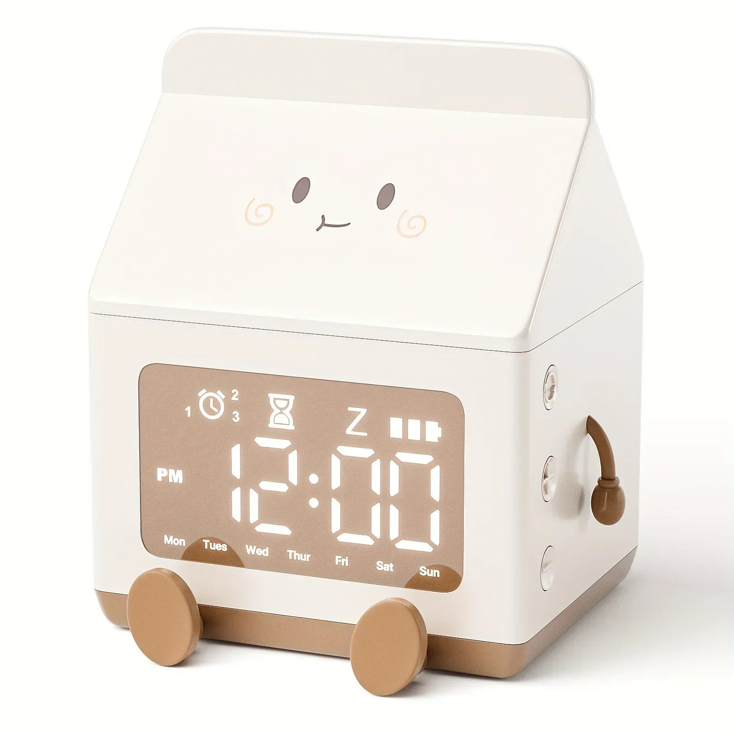 Creative Milk Box Digital Alarm Clock