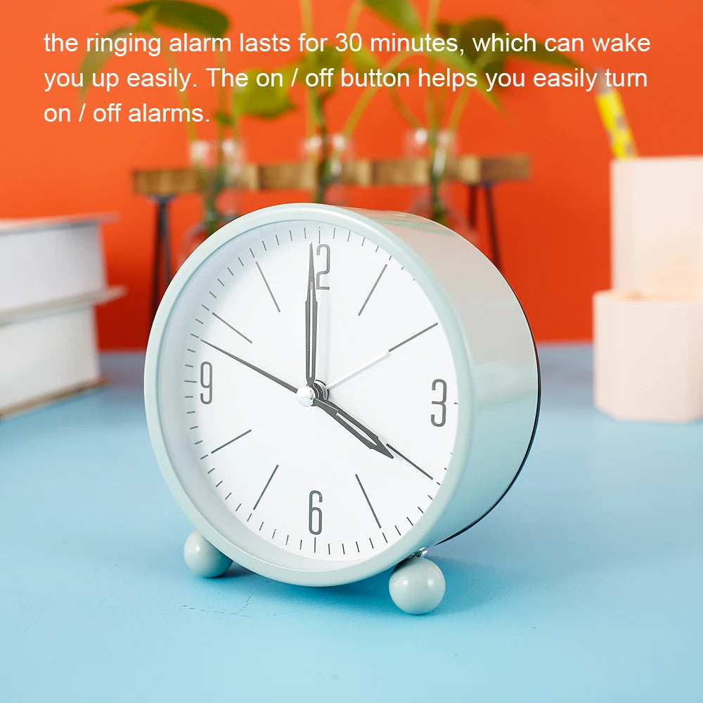 Silent Alarm Clock with Night Light