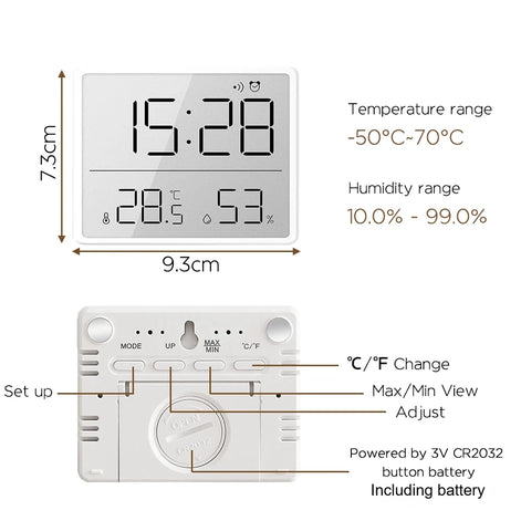 LCD Digital Wall Clock