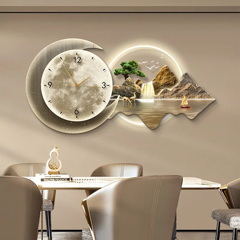 Restaurant Decoration Painting Clock