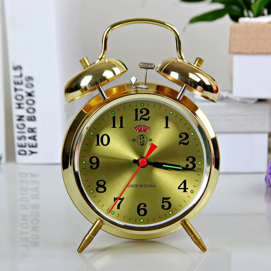 Retro Nostalgic Metal Movement Creative Alarm Clock