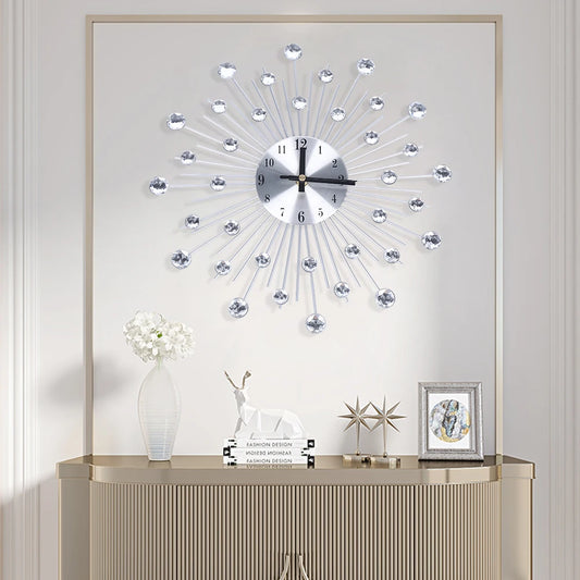 Silver Color Wall Clock