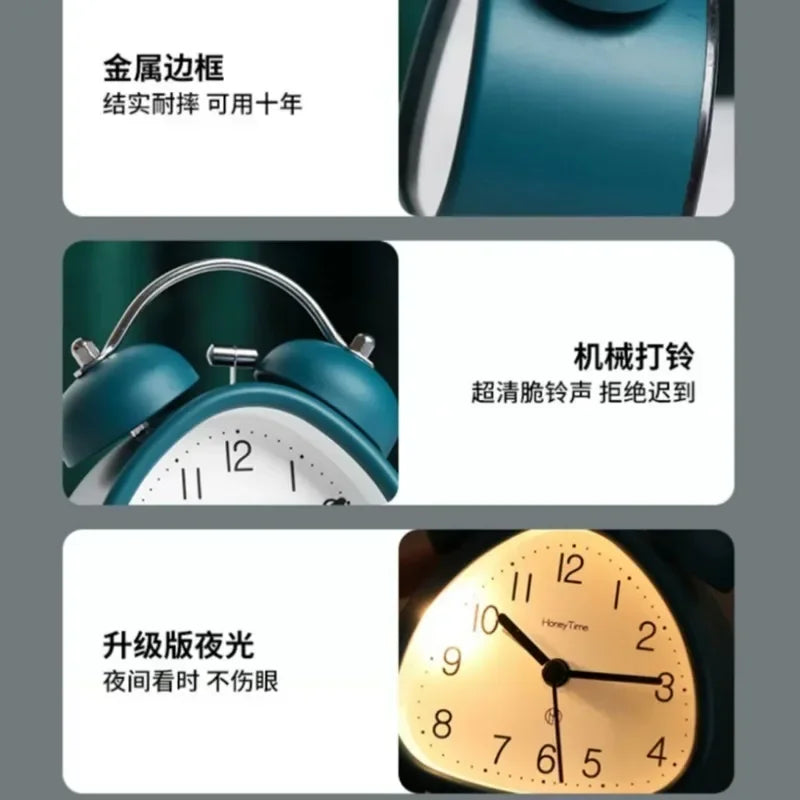 Retro Alarm Mechanical Double Bell Clock