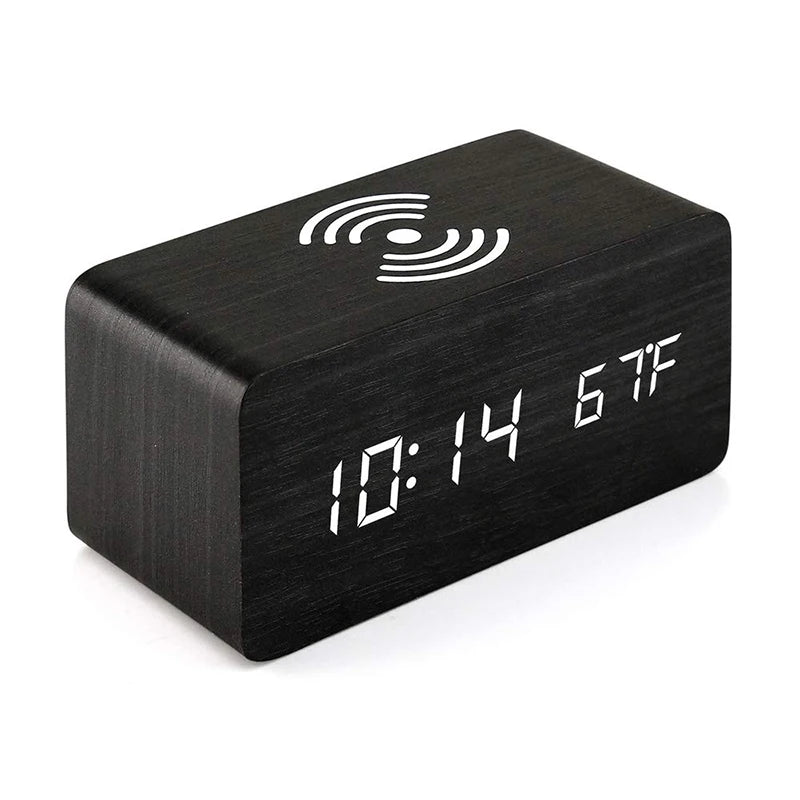 Wooden Digital Alarm Clock