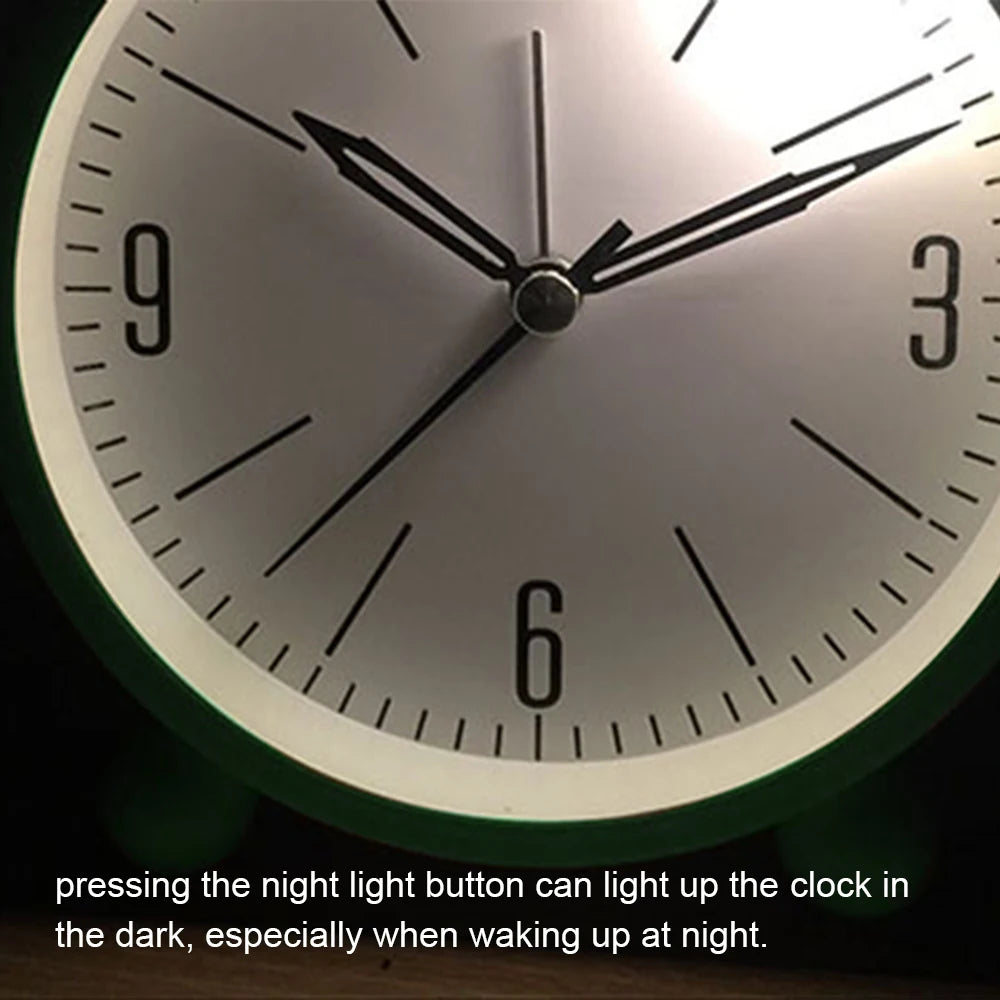 Silent Alarm Clock with Night Light