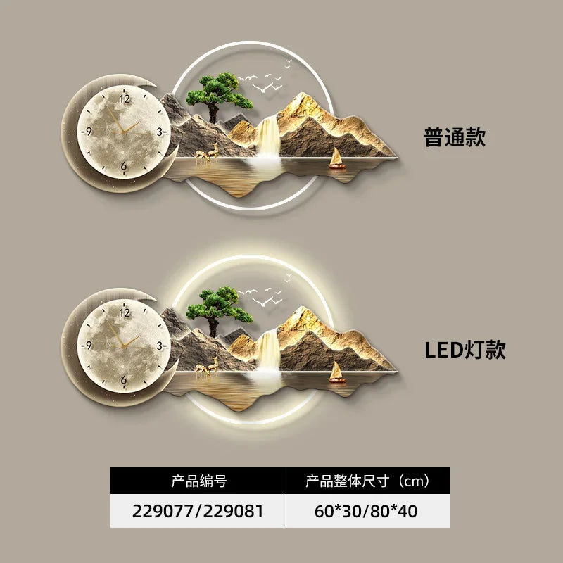 Restaurant Decoration Painting Clock