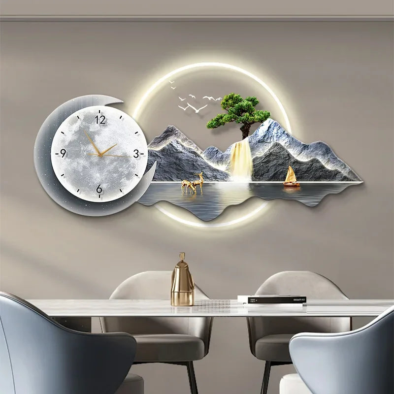 Restaurant Decoration Painting Clock