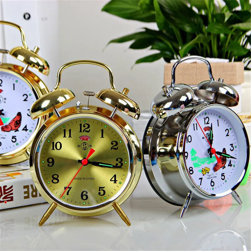 Retro Nostalgic Metal Movement Creative Alarm Clock