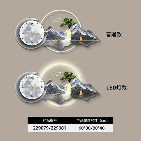 Restaurant Decoration Painting Clock