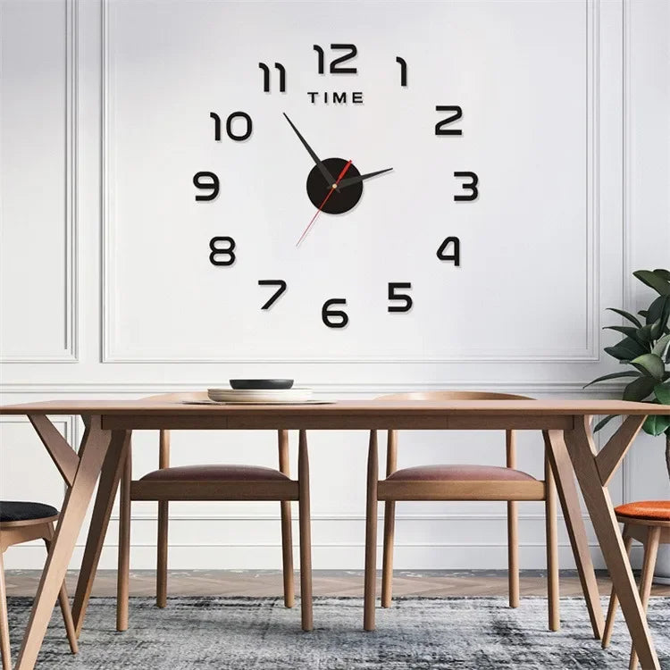 Three-dimensional Decoration Punch-free Restaurant Clock