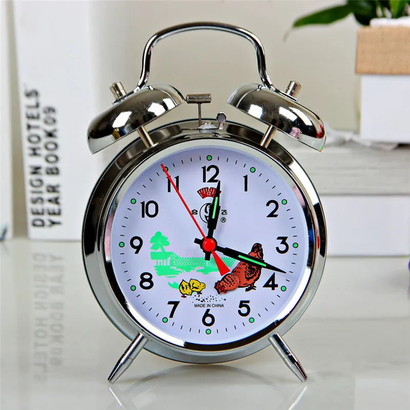 Retro Nostalgic Metal Movement Creative Alarm Clock