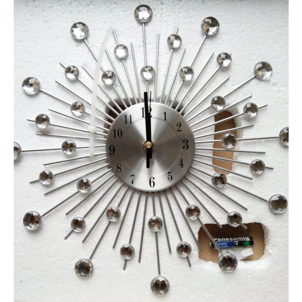 Silver Color Wall Clock