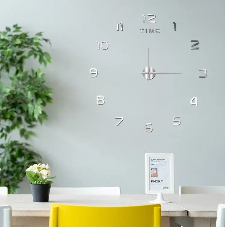 Three-dimensional Decoration Punch-free Restaurant Clock