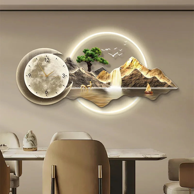 Restaurant Decoration Painting Clock