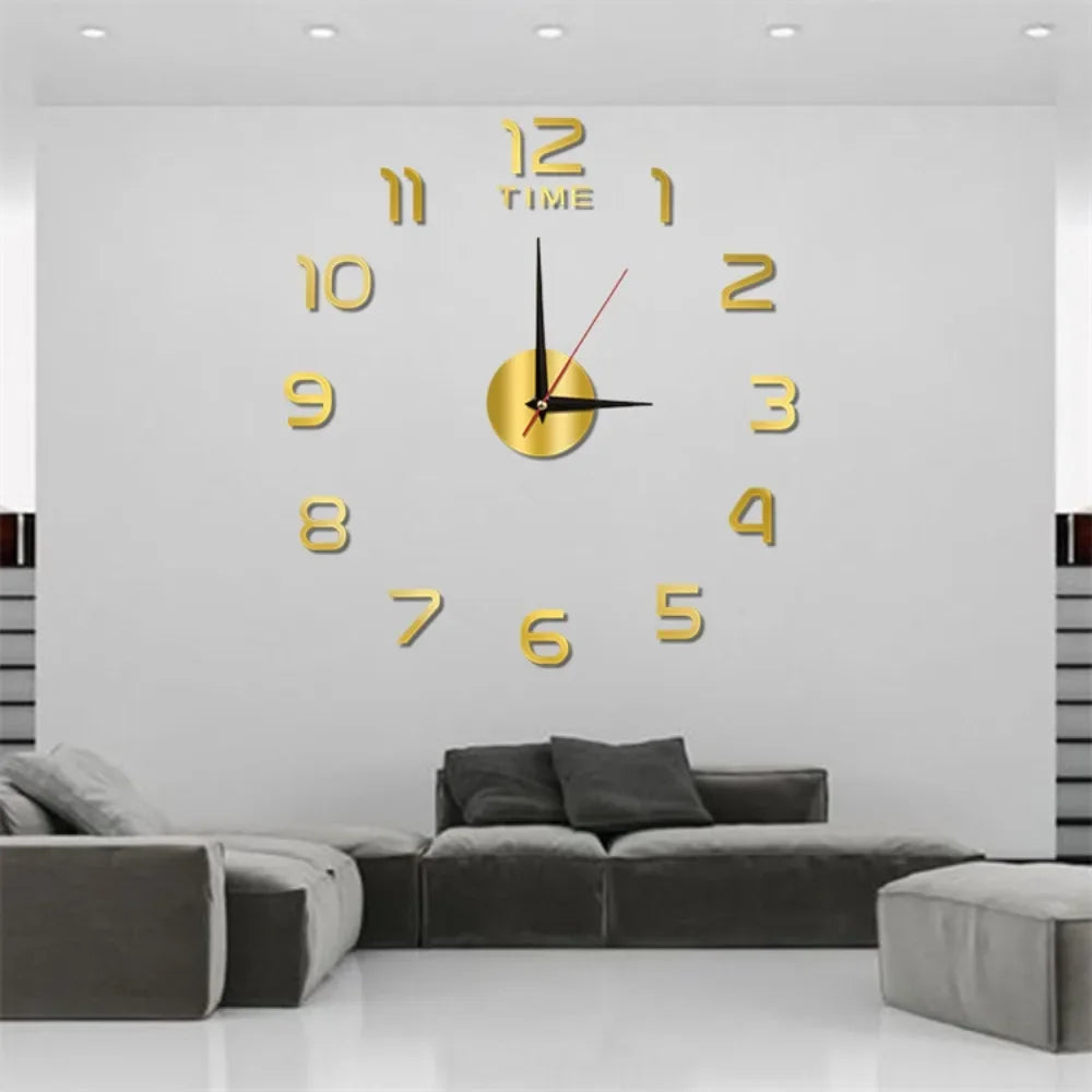 Three-dimensional Decoration Punch-free Restaurant Clock