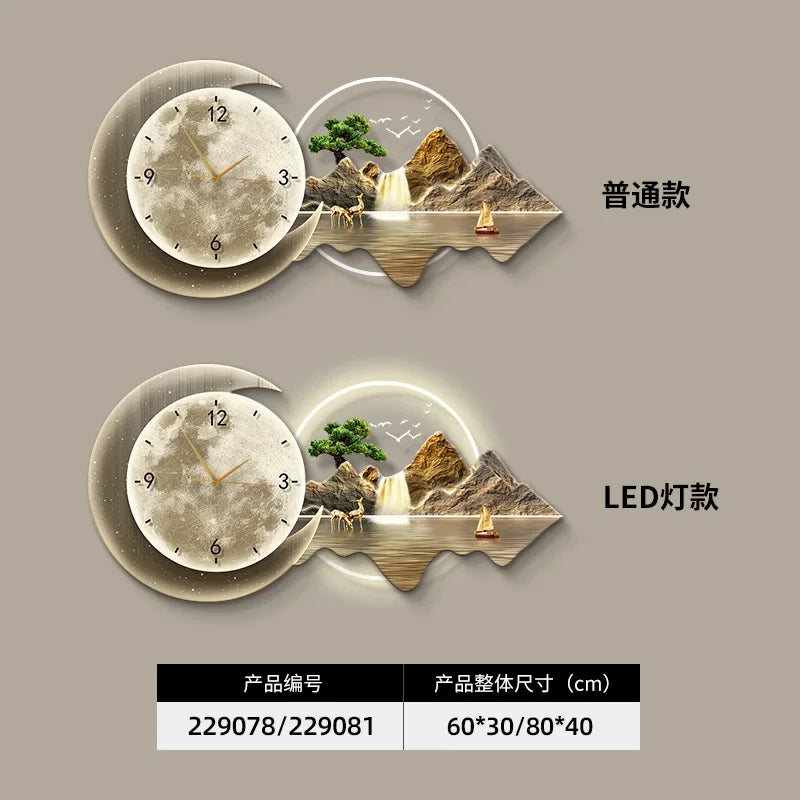 Restaurant Decoration Painting Clock