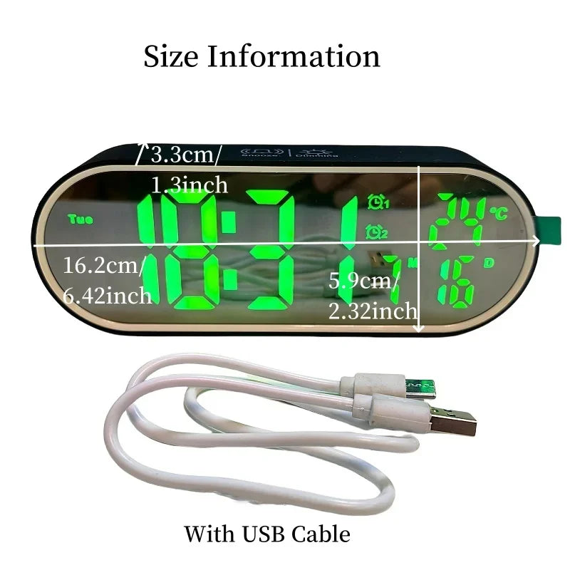 Rechargeable Digital Alarm Clock